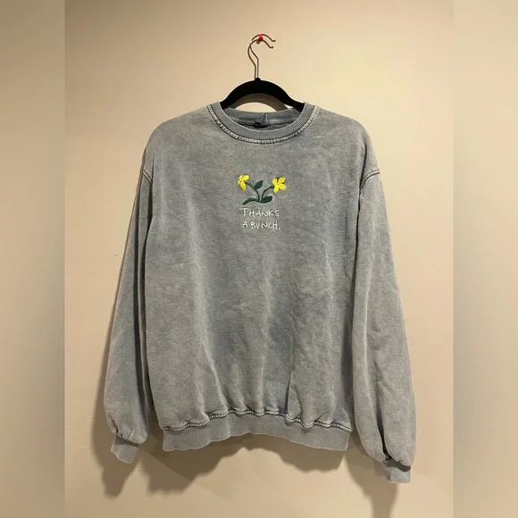 Urban Outfitters Tops Urban Outfitters Thanks A Bunch Crewneck Sweatshirt Poshmark